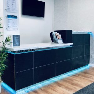 reception desk, dentist, dental, massage, chiropody, foot care, watford